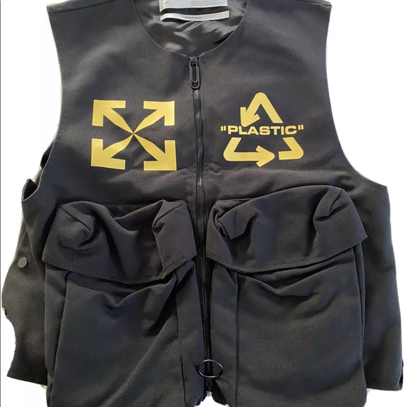 Off-White Other - Off-White Black Multi-Logo Utility Vest